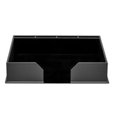 12 Seat Black Leather Conference Room Set w/ Square Coasters